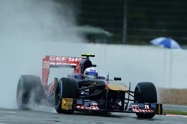 Daniel Ricciardo leads rain-hit British GP first practice