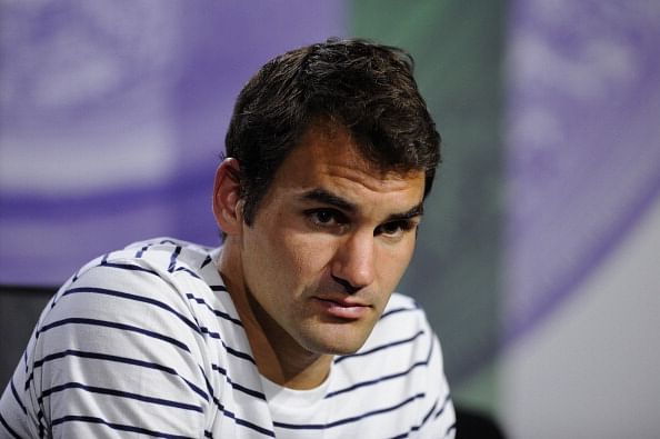 Roger Federer at his post-match press conference