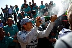 Mercedes' Nico Rosberg also suffered puncture en route to his British GP victory