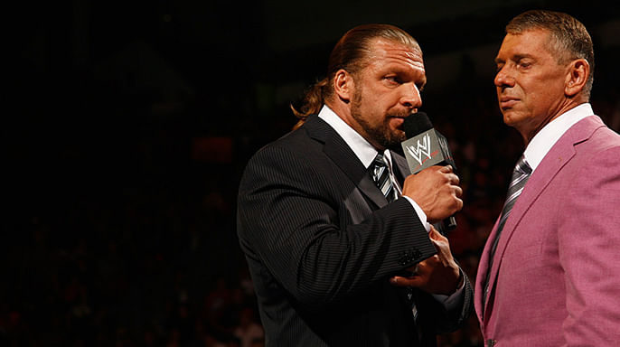 Image result for triple h and vince mcmahon