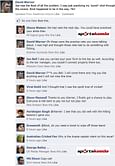 David Warner's FB Wall after the 'punching' incident