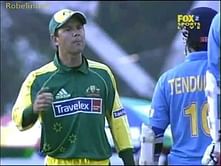 Video: Ponting furious at umpire's decision to recall Sachin back