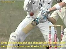 Video: Michael Clarke does a Stuart Broad, refuses to walk vs India, 2008
