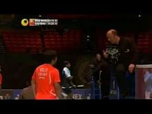 Video: A ridiculous line call in Badminton