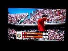 Video: Roger Federer plays a flick shot