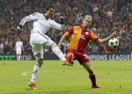 Semih Kaya tackling Cristiano Ronaldo in the Champions League next season