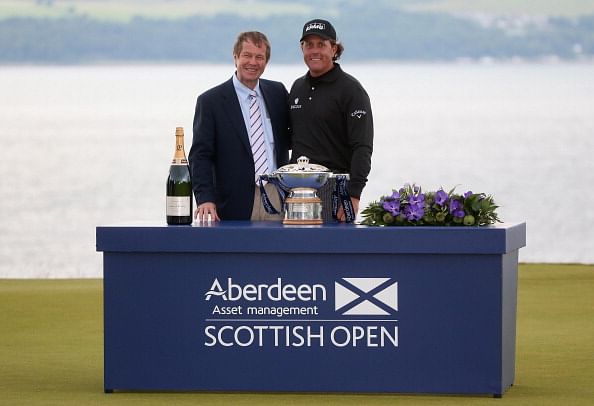 Mickelson wins Scottish Open golf