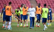 Jose Mourinho during a Chelsea FC training session at Rajamangala Stadium on July 16, 2013 in Bangkok, Thailand. (Getty Images)