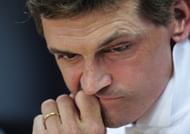 Barcelona's coach Tito Vilanova, who stepped down, gives a press conference after the first training session of the season