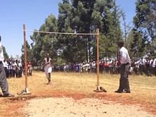 Unbelievable high school high jump in Kenya