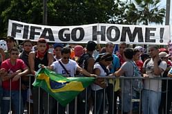 Protests in Brazil - Own goal in football nation