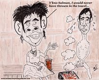 Comic: Sreesanth and Salman Butt at the sauna