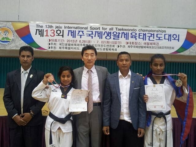 Nepal bags one silver and one bronze at the Taekwondo Championships in South Korea