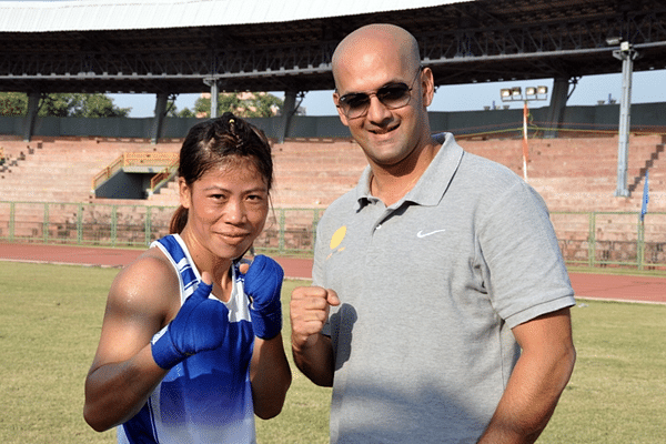 Viren with Mary Kom