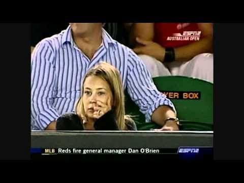 Video: Roger Federer tries a trick and ends up hitting a ball boy