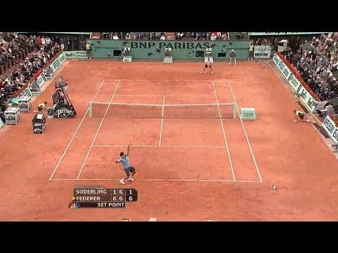 Video: King of 4 aces in a row - Roger Federer - Part 2