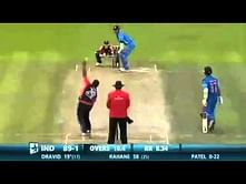 Video: Rahul Dravid hits three consecutive sixes against England