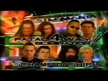 Video: Triple H vs The Rock vs Big Show vs Mick Foley - WrestleMania 2000