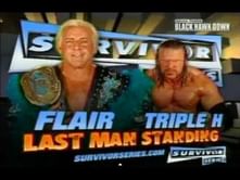 Video: Triple H Vs Ric Flair - Last Man Standing - Survivor Series 2005