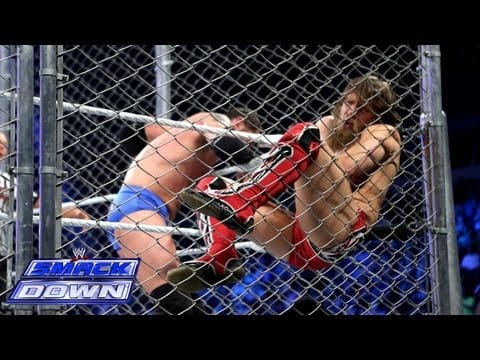 Video: Daniel Bryan vs Wade Barrett - Steel Cage Match: