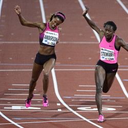 IAAF Diamond League: Kerron Stewart triumphs in women's 100m