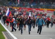 Fans at the Belgium Grand Prix