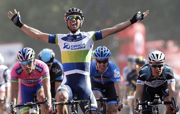 Matthews wins first sprint finish of Vuelta de Espana