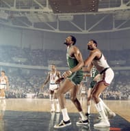 Bill Russell and Wilt Chamberlain in 1968 (