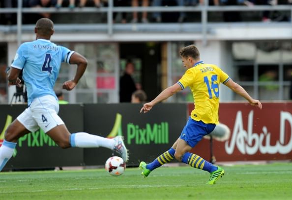 Arsenal thrash Manchester City 3-1 in a friendly at Helsinki