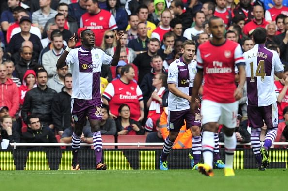 EPL Gameweek 1: Benteke scores two, Luna scores on debut as Aston Villa beat Arsenal 3-1