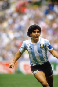 Diego Maradona of Argentina