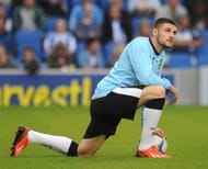 Gary Hooper of Norwich City warms up during the pre season friendly match between Brighton & Hove Albion and Norwich City at The Amex Stadium on July 30, 2013 in Brighton, England, (Getty Images)
