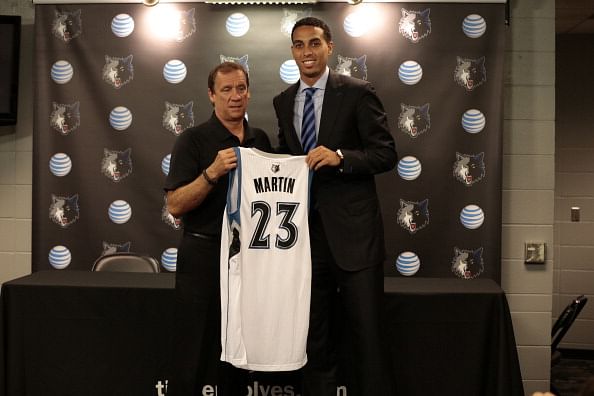 Kevin Martin of the Minnesota Timberwolves Portaits and Introductory Press Conference