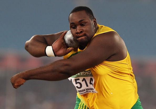 Jamaican shot putter taken to hospital