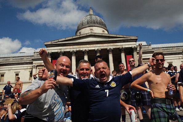 England And Scotland Fans Arrive To Renew The Oldest Rivalry In Football