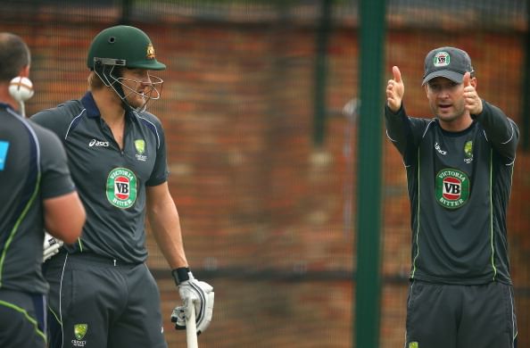 The Ashes 2013: Shane Watson works on lbw problems with Michael Clarke