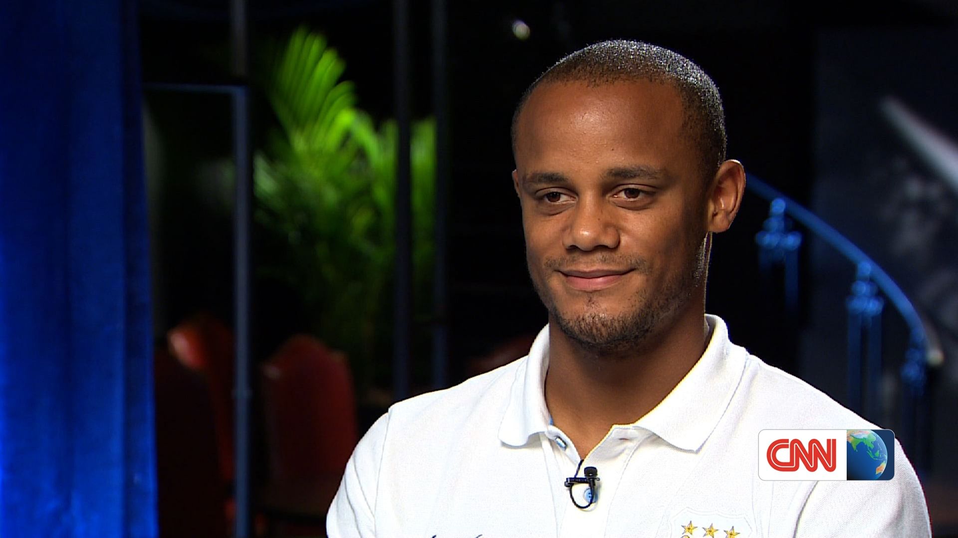 Manchester City captain Vincent Kompany (Image courtesy: CNN&#039;s Talk Asia)