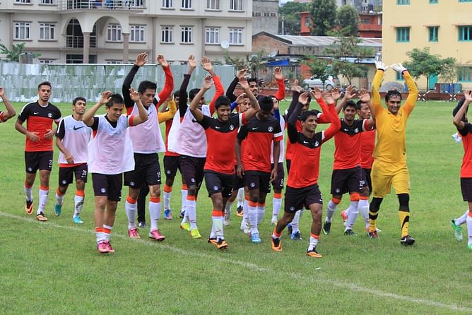 Team India have their first practice session in Kathmandu