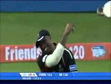 Video: Keiron Pollard takes a brilliant juggling catch