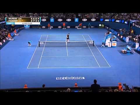 Video: Shane Warne catches the ball at the Australian Open