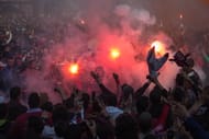 Members of the football club Al Ahly also known as the Ultras.