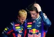 Red Bull Racing's drivers German Sebastian Vettel (L) and Australian Mark Webber. (Getty Images)