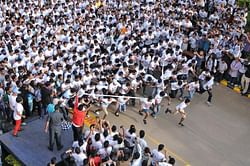 Spirit of Wipro on full display as thousands of Wiproites hit the streets of Bangalore