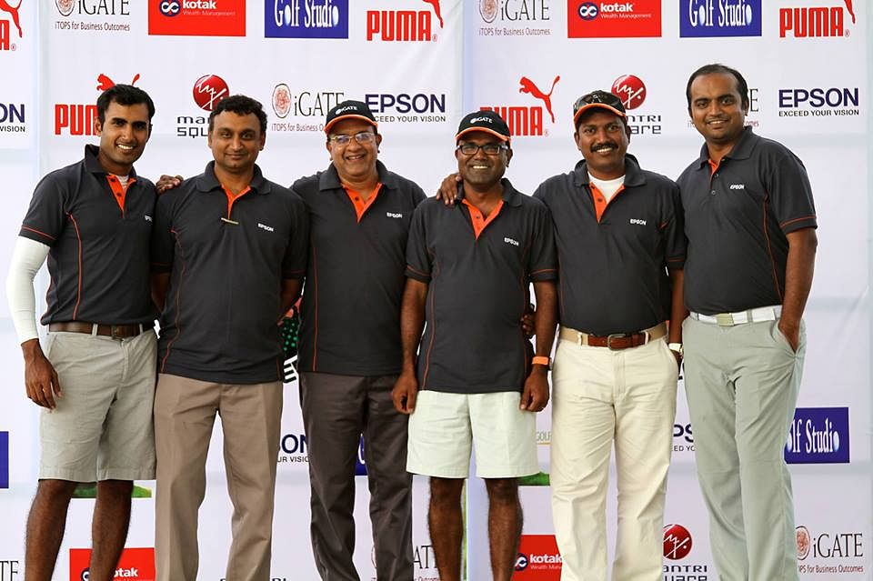 The members of the Bangalore Golfers Foundation (from left to right): Agastya, Rajiv, Raman, Saravanan, Illavarasan and Jibin