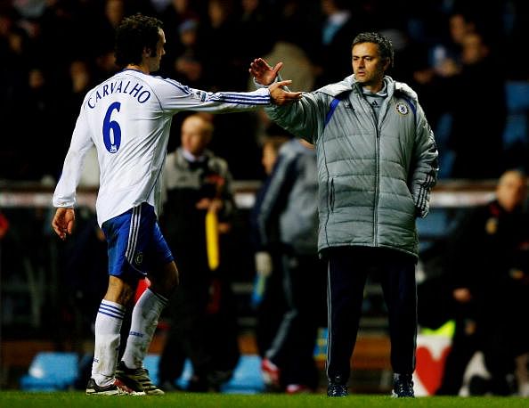 Ricardo Carvalho and Jose Mourinho