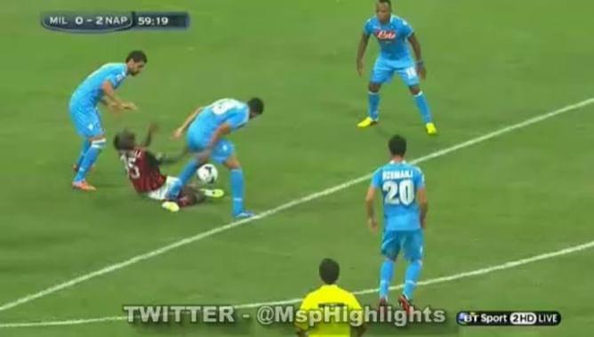 Video: Mario Balotelli finally misses a penalty