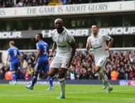 William Gallas of Tottenham Hotspur after scoring during the Barclays Premier League match between Tottenham Hotspur and Chelsea at White Hart Lane on October 20, 2012