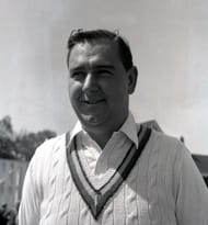 Cricket. 1962. Portrait of Kent and England cricketer Colin Cowdrey.