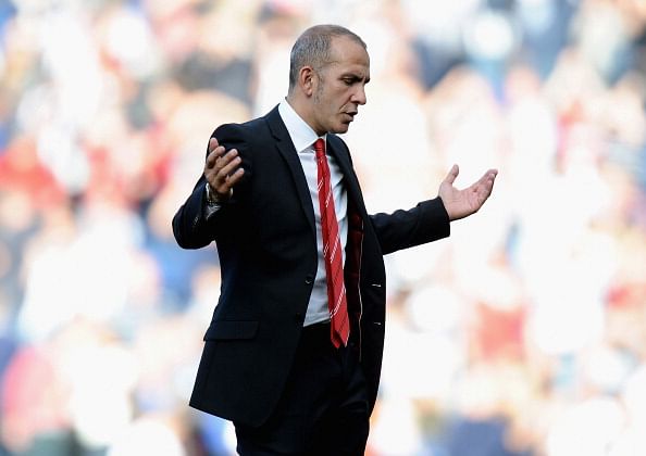 Paolo Di Canio gestures at the end of the Barclays Premier League match between West Bromwich Albion and Sunderland at The Hawthorns on September 21, 2013 in West Bromwich, England.  The Italian became the first managerial casualty of the new season. (Getty Images)