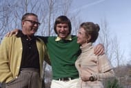 Jimmy Connors with mother Gloria Connors and father James